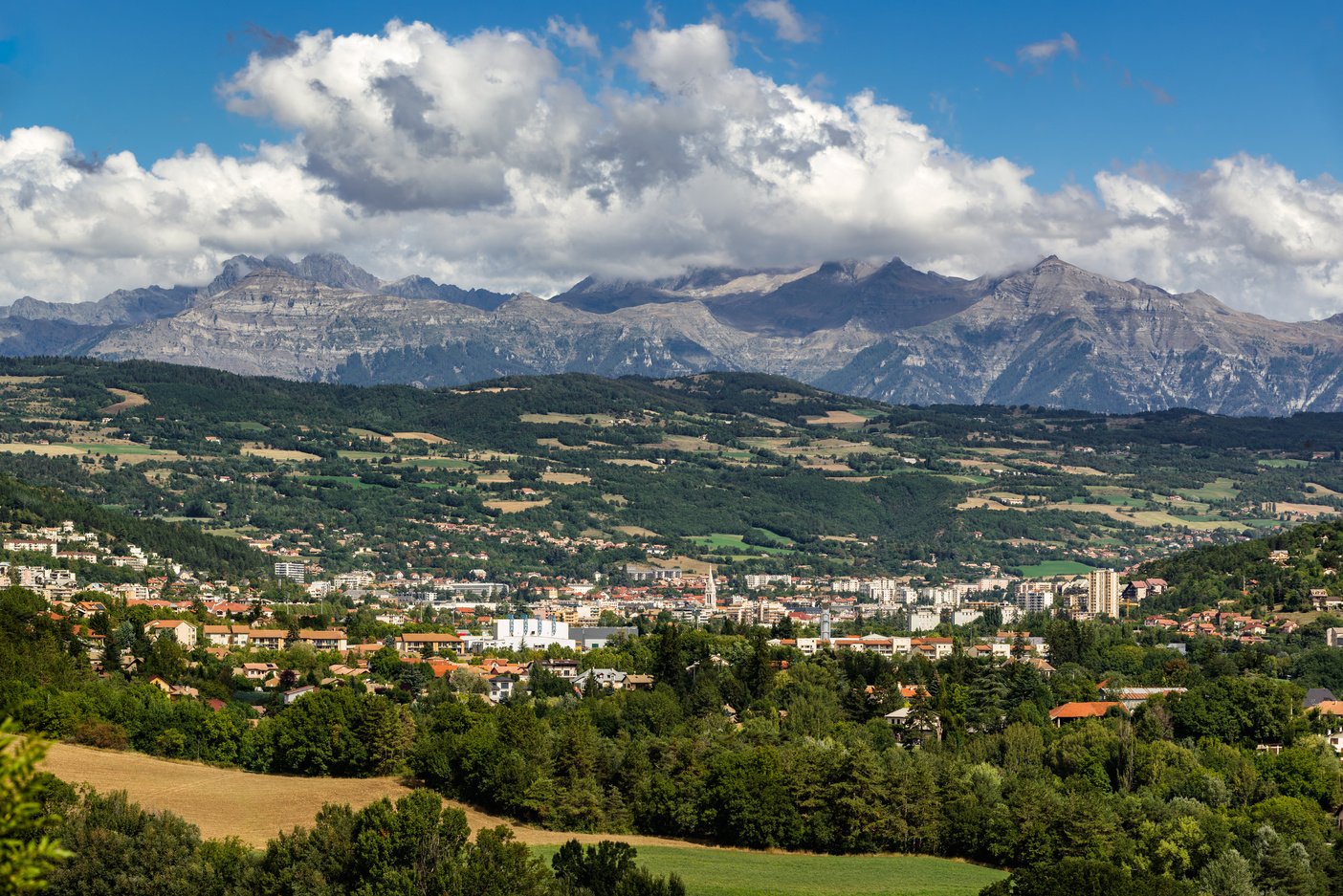 Gap, Hautes Alpes in Summer. French Alps, France